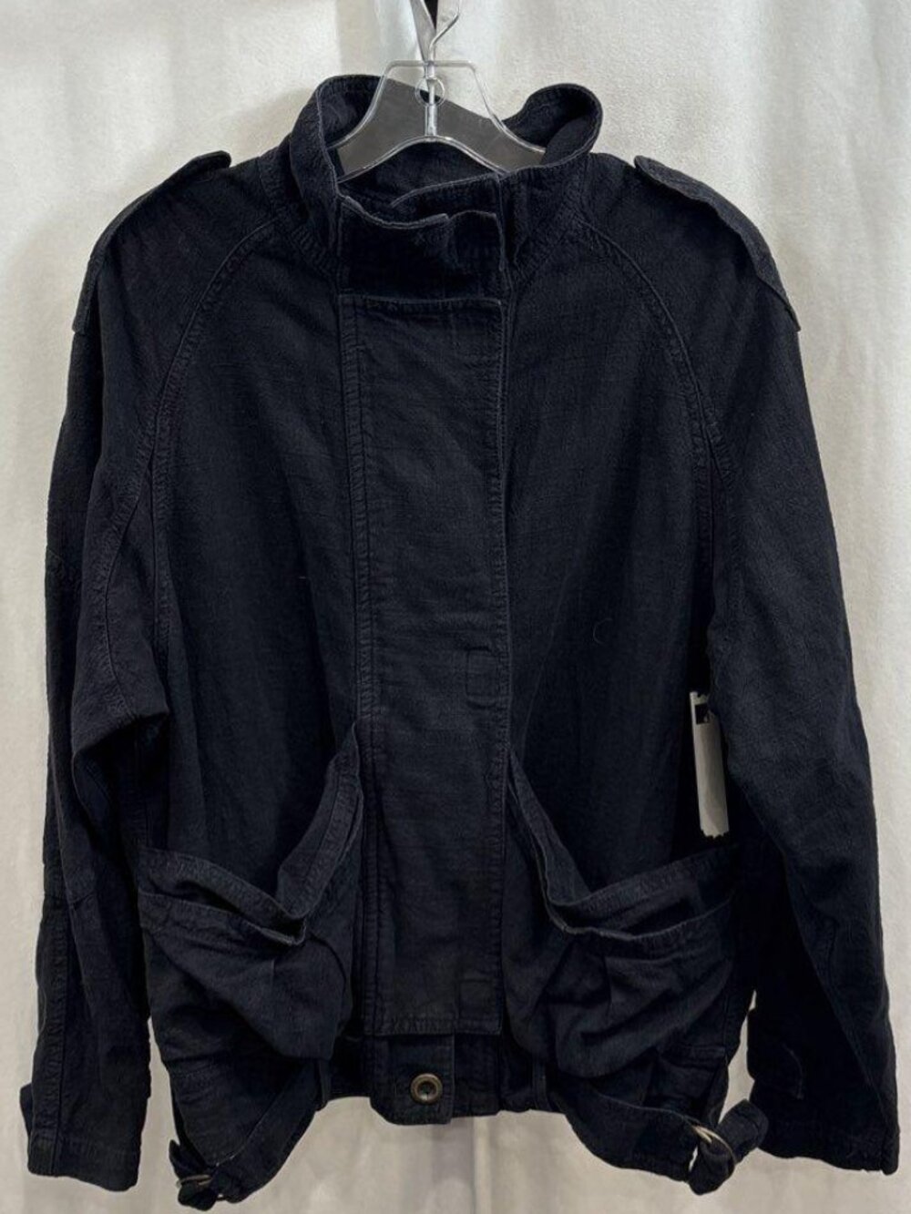 Free People Women's Black Utility Jacket